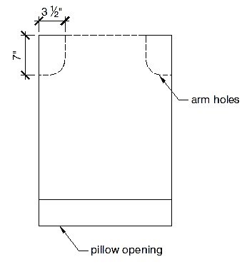 Image result for pillowcase dress arm openings